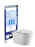 Комплект унитаз с инсталляцией Set AQUATEK ВЕГА Easy Fix